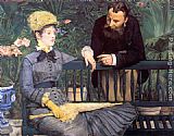 Eduard Manet Wall Art - In the Conservatory